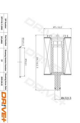 FILTRU ULEI DR!VE+ DP1110110063 2