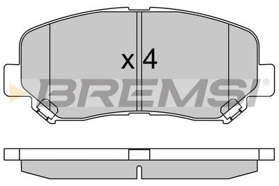 Комплект тормозных колодок, дисковый тормоз BREMSI BP3535 для MAZDA CX-5