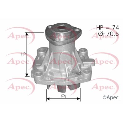 Water Pump, engine cooling APEC AWP1082