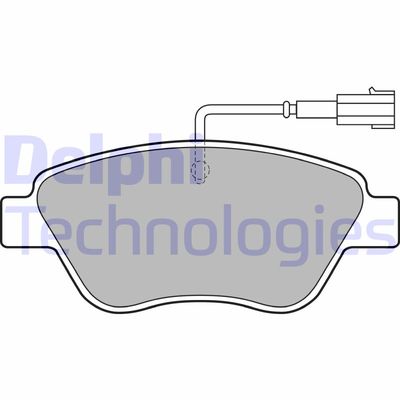 DELPHI LP2015 Тормозные колодки и сигнализаторы для FIAT FIORINO Автофургон / микроавтобус (225_) 1.4 (225BXA1A, 225BXF1A)