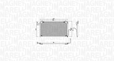 MAGNETI MARELLI Kondensator, Klimaanlage