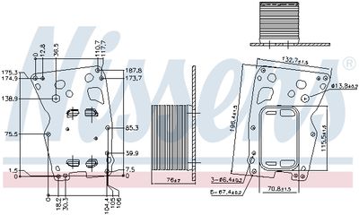 RADIATOR ULEI ULEI MOTOR NISSENS 90907 5