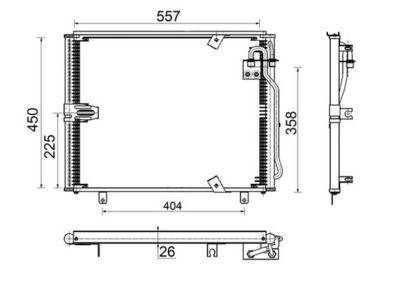 MAHLE Condensor, airconditioning BEHR (AC 148 000S)