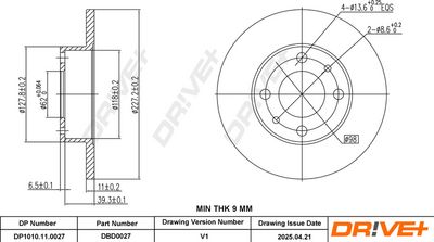 BREMSSCHEIBE DR!VE+ DP1010110027 2