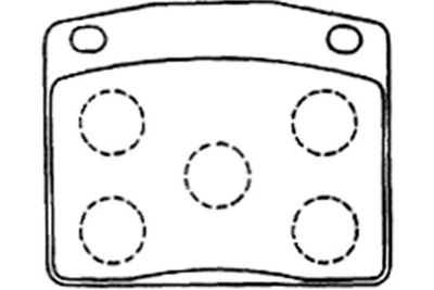 Kavo Parts Stabdžių trinkelių rinkinys, diskinis stabdys