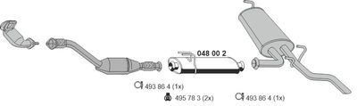 SISTEM DE ESAPAMENT ERNST 100405