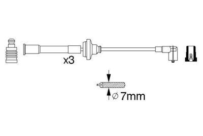 Комплект проводов зажигания BOSCH 0 356 912 839 для LANCIA THEMA