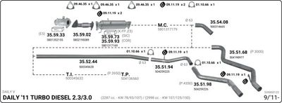 Układ wydechowy IMASAF 539000123