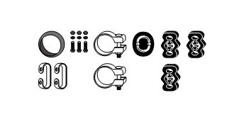 SET MONTARE SISTEM DE ESAPAMENT