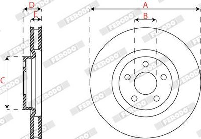 BREMSSCHEIBE FERODO DDF2790C1 2