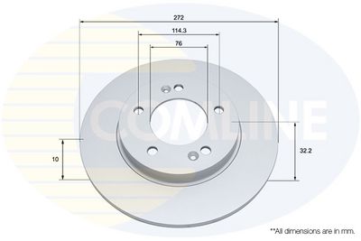 спирачен диск COMLINE ADC4064