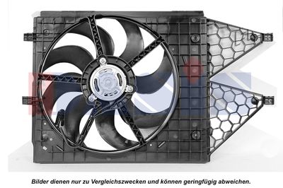 AKS DASIS 048117N Вентилятор системы охлаждения двигателя  для SKODA RAPID (Шкода Рапид)