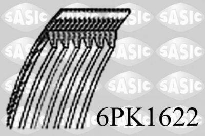 SASIC 6PK1622 Ремінь генератора 