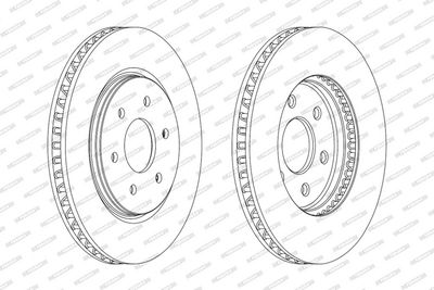Remschijf set (2 stuks) Voor Links/Rechts