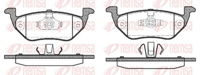 комплект спирачно феродо, дискови спирачки KAWE 1125 00