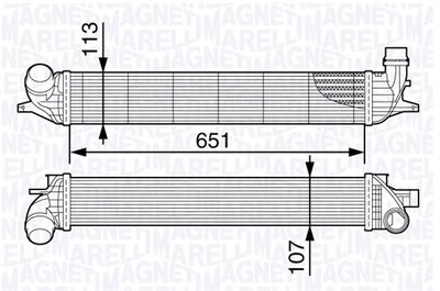 Интеркулер MAGNETI MARELLI 351319202620 для RENAULT LAGUNA