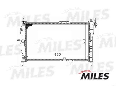 MILES ACRM054 Радиатор охлаждения двигателя для DAEWOO ESPERO