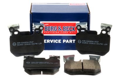 комплект спирачно феродо, дискови спирачки BORG & BECK BBP2219