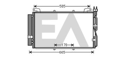 Конденсатор, кондиционер EACLIMA 30C28065 для HYUNDAI MATRIX