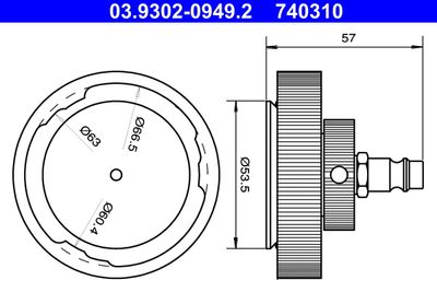 Udluftningsstudser ATE 03.9302-0949.2