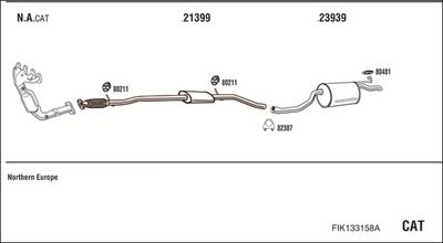 SISTEM DE ESAPAMENT WALKER FIK133158A