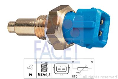 FACET 7.3143 Датчик температуры охлаждающей жидкости  для FIAT STRADA (Фиат Страда)