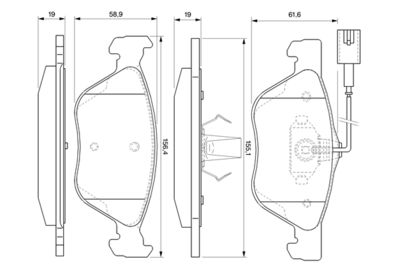 SET PLACUTE FRANA FRANA DISC BOSCH 0986424576 6