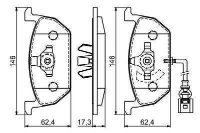 Brake Pad Set, disc brake 0 986 494 721