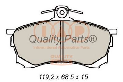 Комплект тормозных колодок, дисковый тормоз IAP QUALITY PARTS 704-12080 для MITSUBISHI CARISMA