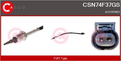 SENZOR TEMPERATURA GAZE EVACUARE