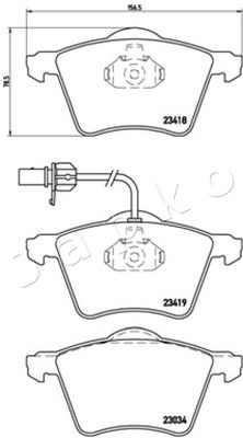 Brake Pad Set, disc brake 500314