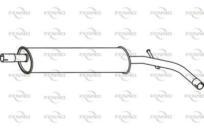 FENNO P7196 Глушитель выхлопных газов  для SEAT Mii (Сеат Мии)