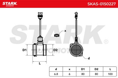 въздухомер-измерител на масата на въздуха STARK SKAS-0150227