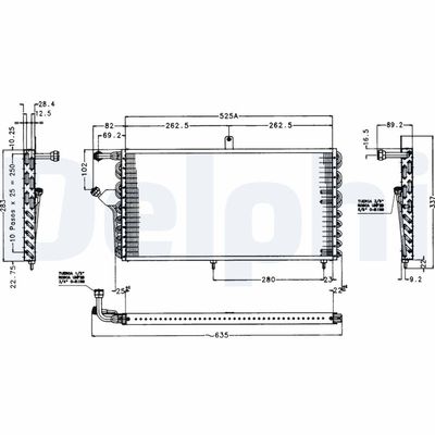 CONDENSATOR CLIMATIZARE DELPHI TSP0225174