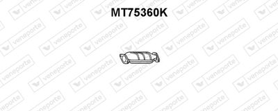 Катализатор VENEPORTE MT75360K для MITSUBISHI COLT