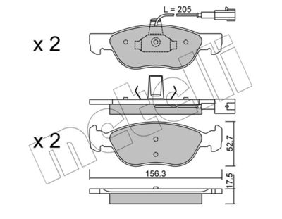 SET PLACUTE FRANA FRANA DISC METELLI 2200821