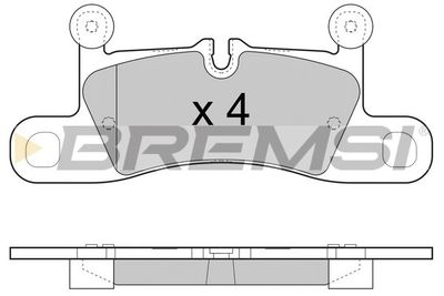 Комплект тормозных колодок, дисковый тормоз BREMSI BP3459 для PORSCHE CAYENNE