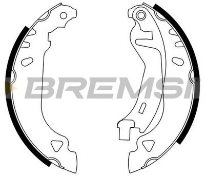 Комплект тормозных колодок BREMSI GF0169 для LANCIA Y