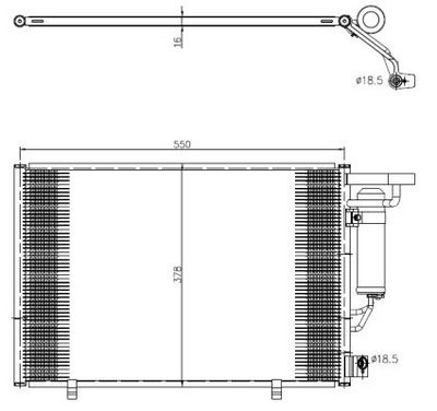 CONDENSATOR CLIMATIZARE NRF 350456 6