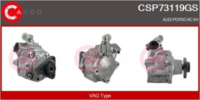 Гидравлический насос, рулевое управление CASCO CSP73119GS для VW TOUAREG
