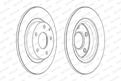 Bromsskiva FERODO DDF2477C