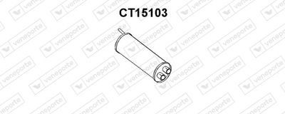 Предглушитель выхлопных газов VENEPORTE CT15103 для CITROËN BX