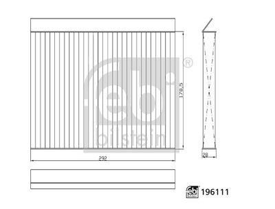 FILTER INNENRAUMLUFT FEBI BILSTEIN 196111 2