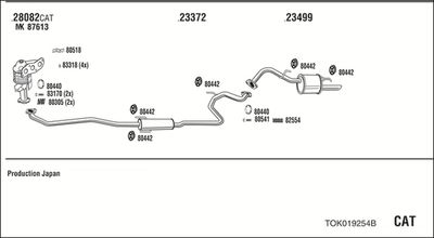 SISTEM DE ESAPAMENT WALKER TOK019254B