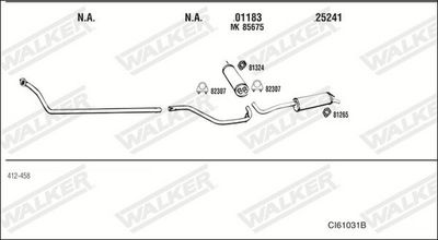 Изпускателна система WALKER CI61031B