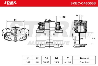 спирачен апарат STARK SKBC-0460558