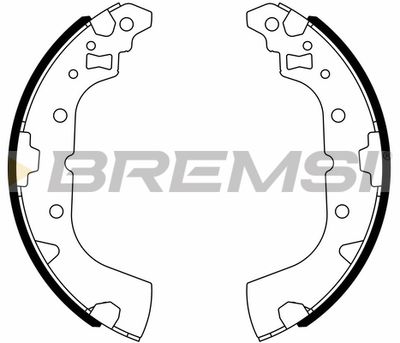 Комплект тормозных колодок BREMSI GF0836 для MITSUBISHI MIRAGE
