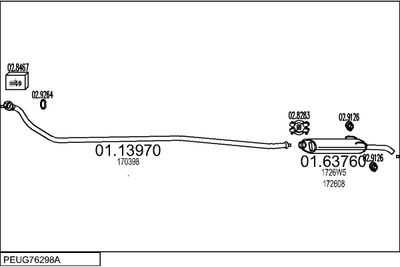 SISTEM DE ESAPAMENT MTS PEUG76298A002317