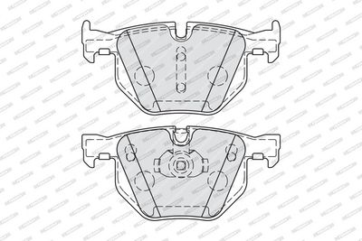 Remblokken set Achter (met slot),