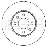 KEY PARTS KBD4579 Тормозные диски KEY PARTS для KIA RIO